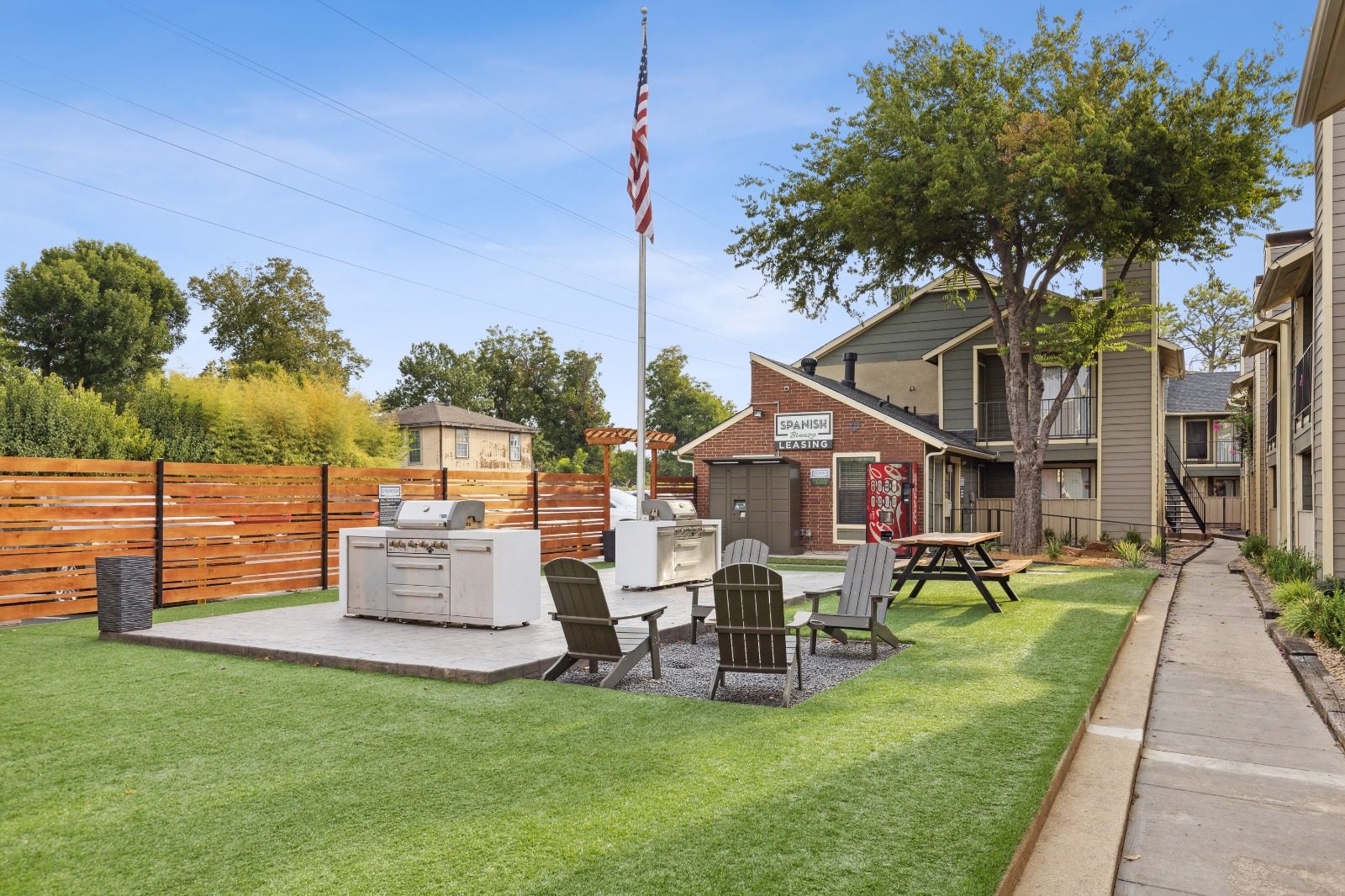 Grill Area with Picnic Table